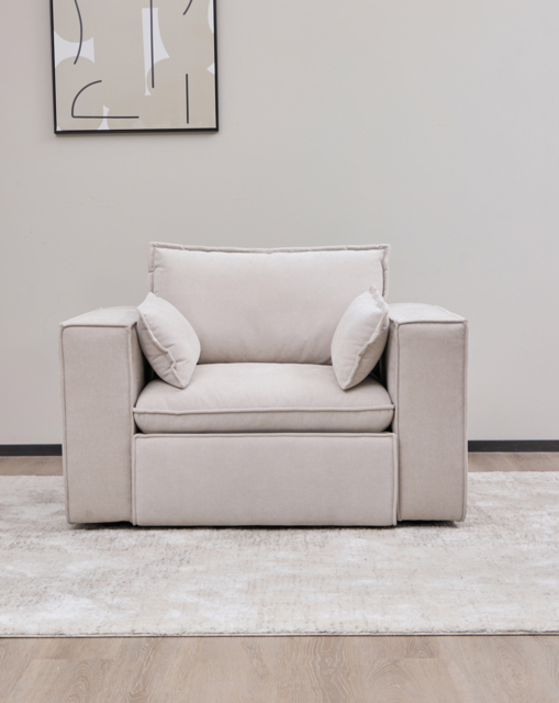 Campbell Power Recliner Armchair Natural - JD Williams - image 1