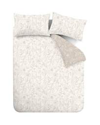 Bianca Brushed Floral Toile Duvet Set Natural - Bianca - Size: DOUBLE - thumbnail 2