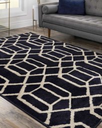 Newport Lattice Geometric Rug Navy - Homemaker - Size: 160X230 - thumbnail 1