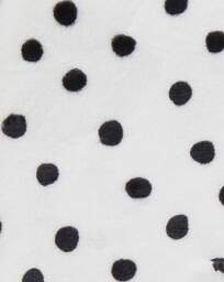 Polka Dot Fleece Throw Monochrome - JD Williams - Size: 130X150 - thumbnail 3