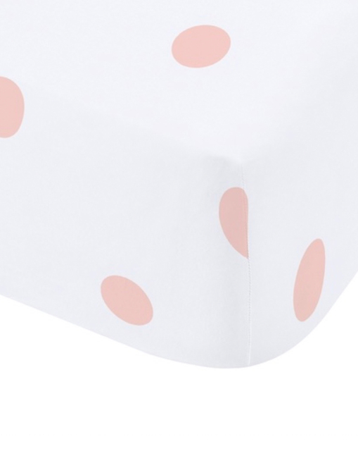 CL Brushed Polka Dot Fitted Sheet PNK Pink - Catherine Lansfield - Size: SINGLE - image 1