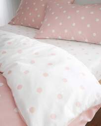 CL Brushed Polka Dot Fitted Sheet PNK Pink - Catherine Lansfield - Size: SINGLE - thumbnail 2