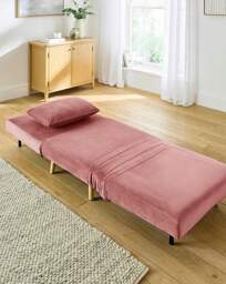 Lena Sofa Bed - Single Pink - JD Williams - thumbnail 2