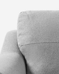 Baxter Fabric Snuggler Chair Silver - thumbnail 2