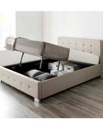 Aspire End Lift Ottoman Bed Natural - Aspire - Size: DOUBLE - thumbnail 2
