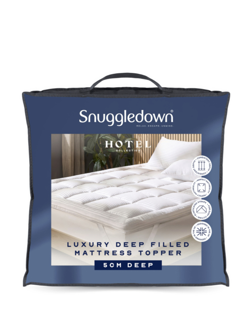 Snuggledown Luxury Mattress Topper 5 cm White - Snuggledown - Size: KING - image 1
