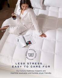 Snuggledown Luxury Mattress Topper 5 cm White - Snuggledown - Size: KING - thumbnail 2