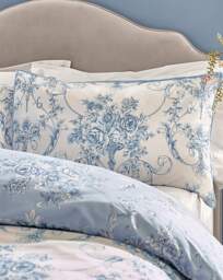 Catherine Lansfield Damask Duvet Set Blue - Catherine Lansfield - Size: S KING - thumbnail 3