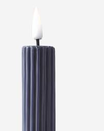 Joanna Hope Set of 3 Ribbed LED Candles Black - Joanna Hope - thumbnail 2