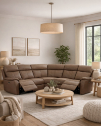 Aspire Kingsmere Recliner Corner Sofa TAN - Aspire - thumbnail 1