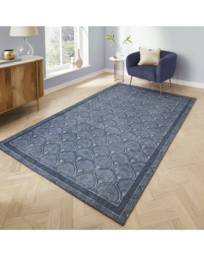 Catherine Lansfield Peacock Washable Rug Blue - Catherine Lansfield - Size: 76x150 - thumbnail 1