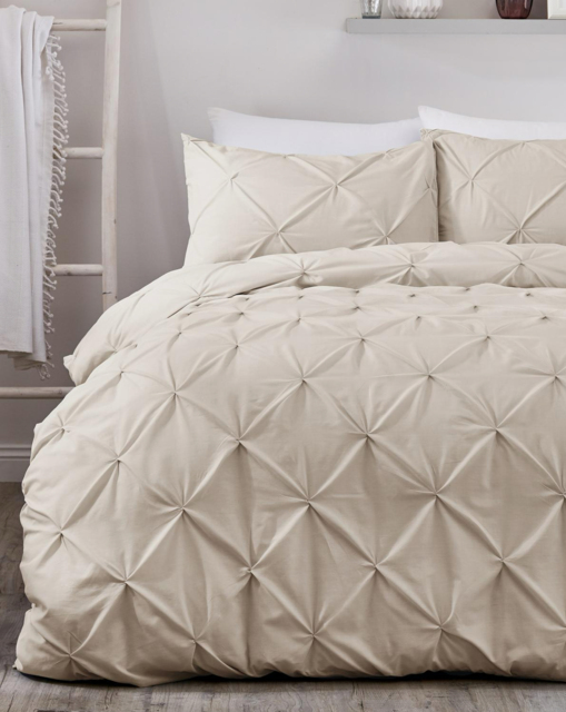 Serene Lara Duvet Cover Set Natural - Serene - Size: SINGLE - image 1