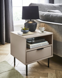 Fernley Side Table Taupe - Joanna Hope