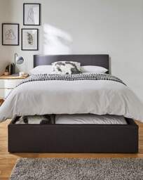 Hayden Ottoman Bed with Mattress Charcoal - Size: DOUBLE - thumbnail 2