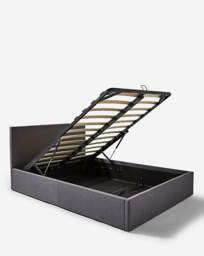 Hayden Ottoman Bed with Mattress Charcoal - Size: DOUBLE - thumbnail 3