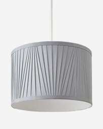 Grey Pleated Shade 30cm Grey - Searchlight - thumbnail 3