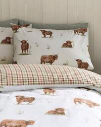 Catherine Lansfield Angus Duvet Set Natural - Catherine Lansfield - Size: S KING - thumbnail 3