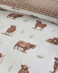 Catherine Lansfield Angus Duvet Set Natural - Catherine Lansfield - Size: S KING - thumbnail 4