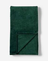 Plush Fleece Throw - Forest Green Forest Green - JD Williams - Size: 200X220 - thumbnail 3