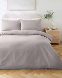 Non Iron Plain Dye 30cm Fitted Sheet Mink - JD Williams - Size: DOUBLE - thumbnail 2