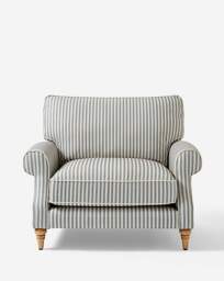 Naomi Stripe Armchair Blue - JD Williams - thumbnail 3