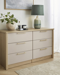 Peyton 6 Drawer Chest Natural - One Call - thumbnail 1