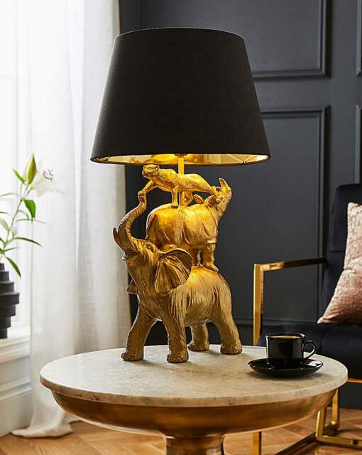Joanna Hope Stacking Animals Table Lamp Gold/Black - Joanna Hope - image 1