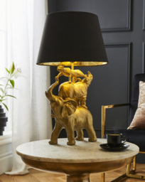 Joanna Hope Stacking Animals Table Lamp Gold/Black - Joanna Hope