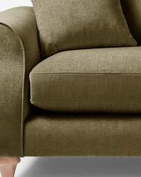 Julipa Colston Chenille 3 Seater Sofa Moss - Julipa - thumbnail 4