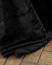 Raschel Velvet Throw Black - Catherine Lansfield - Size: 130X170 - thumbnail 3