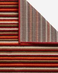 Maestro Striped Woven Rug RED - Homemaker - Size: 160X230 - thumbnail 4