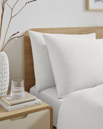 Non Iron Housewife Pillowcase Pair White - JD Williams - Size: PAIR - thumbnail 1
