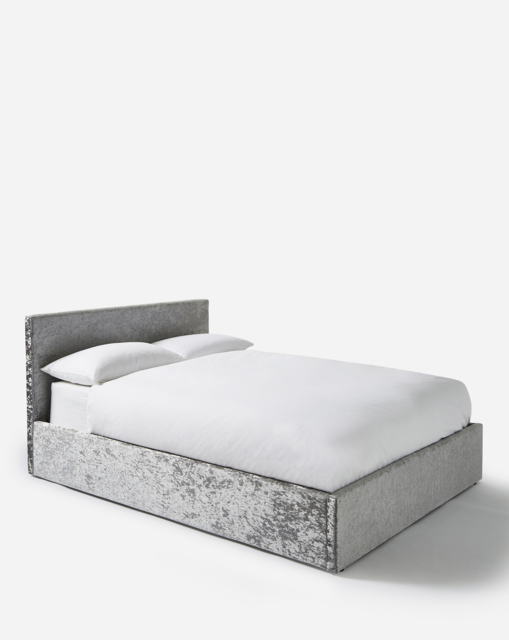 Hayden Ottoman Bed Frame Silver - Essential Collection - Size: SINGLE - image 1