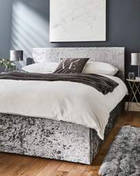 Hayden Ottoman Bed Frame Silver - Essential Collection - Size: SINGLE - thumbnail 2