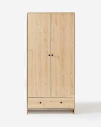 Mollie Double Wardrobe OAK Effect - JD Williams - thumbnail 3