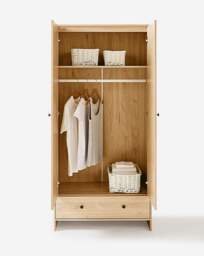 Mollie Double Wardrobe OAK Effect - JD Williams - thumbnail 2