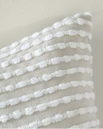 Catherine Lansfield Stab Stitch Cushion Natural - Catherine Lansfield - Size: 43X43CM - thumbnail 2