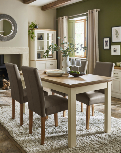 Julipa Ashford Table 4 Seater Set Cream/Grey - Julipa - image 1