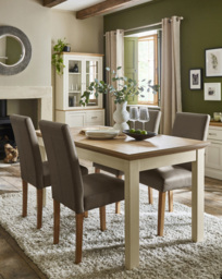Julipa Ashford Table 4 Seater Set Cream/Grey - Julipa