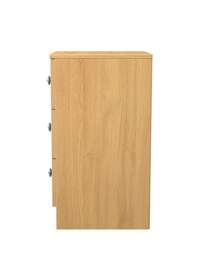 Richmond 3 Drawer Bedside Table Warm OAK - Welcome - thumbnail 5