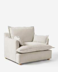 Naya Pillowback Armchair Natural - JD Williams - thumbnail 4