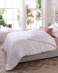 Downland Soft Touch 13.5 Tog Duvet White - Downland - Size: SINGLE - thumbnail 2