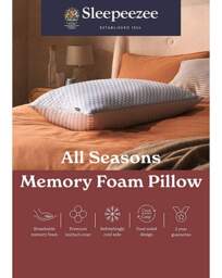 Sleepeezee All Seasons Support Pillow White - Sleepeezee - Size: EACH - thumbnail 2