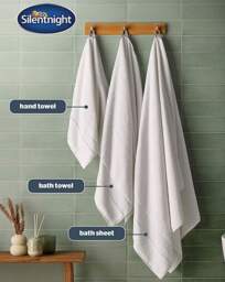 Silentnight Luxury Waffle Cotton Towel White - Silentnight - Size: Hand Towels - thumbnail 3