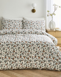 Amelie Floral Duvet Cover Set White - JD Williams - Size: S KING