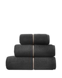 Bianca Zero Twist Satin Stitch Towel Black - Bianca - Size: Bath Towel - thumbnail 4