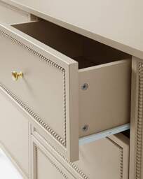 Darcy Bobbin Trim Large Sideboard Natural - Julipa - thumbnail 4