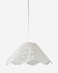River Pleated Scallop Edge 40cm Shade White - JD Williams - thumbnail 2