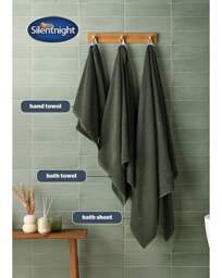 Silentnight Popcorn Pack of 2 Towels Green - Silentnight - Size: 2 HAND - thumbnail 2