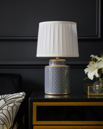Joanna Hope Gigi Ceramic Table Lamp Navy - Joanna Hope